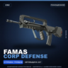 FAMAS | Corp Defense | Поношенное · Скин Counter-Strike 2