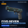 Сувенирный Five-SeveN | Midnight Paintover | Закалённое в боях · Скин CS2
