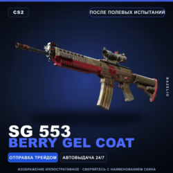 SG 553 | Berry Gel Coat | После полевых испытаний · Скин Counter-Strike 2