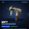 MP7 | Gunsmoke | Поношенное · Скин Counter-Strike 2
