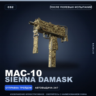 MAC-10 | Sienna Damask | После полевых испытаний · Скин Counter-Strike 2