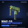 MAC-10 | Poplar Thicket | Поношенное · Скин Counter-Strike 2