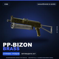 PP-Bizon | Brass | Закалённое в боях · Скин Counter-Strike 2