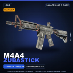 StatTrak™ M4A4 | Zubastick | Закалённое в боях · Скин Counter-Strike 2