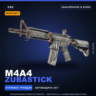 StatTrak™ M4A4 | Zubastick | Закалённое в боях · Скин Counter-Strike 2