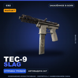 StatTrak™ Tec-9 | Slag | Закалённое в боях · Скин Counter-Strike 2