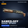 Сувенирный Sawed-Off | Sage Spray | Закалённое в боях · Скин Counter-Strike 2