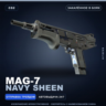 MAG-7 | Navy Sheen | Закалённое в боях · Скин Counter-Strike 2