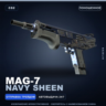 MAG-7 | Navy Sheen | Поношенное · Скин Counter-Strike 2