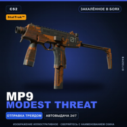 StatTrak™ MP9 | Modest Threat | Закалённое в боях · Скин Counter-Strike 2