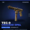 Tec-9 | Cracked Opal | Поношенное · Скин Counter-Strike 2