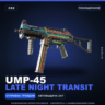 UMP-45 | Late Night Transit | Поношенное · Скин Counter-Strike 2