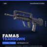 FAMAS | Teardown | Закалённое в боях · Скин Counter-Strike 2