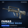 FAMAS | Halftone Wash | Поношенное · Скин Counter-Strike 2