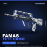 FAMAS | Yeti Camo | Поношенное · Скин Counter-Strike 2