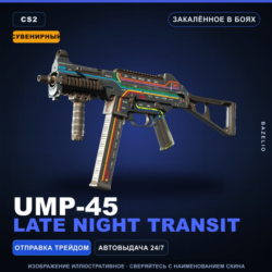 Сувенирный UMP-45 | Late Night Transit | Закалённое в боях · Скин Counter-Strike 2