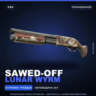 Sawed-Off | Lunar Wyrm | Поношенное · Скин Counter-Strike 2