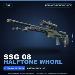 SSG 08 | Halftone Whorl | Немного поношенное · Скин Counter-Strike 2