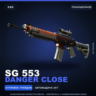 SG 553 | Danger Close | Поношенное · Скин Counter-Strike 2