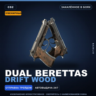 Сувенирный Dual Berettas | Drift Wood | Закалённое в боях · Скин Counter-Strike 2