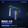 MAC-10 | Oceanic | Поношенное · Скин Counter-Strike 2