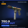 StatTrak™ Tec-9 | Flash Out | Закалённое в боях · Скин Counter-Strike 2