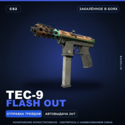Tec-9 | Flash Out | Закалённое в боях · Скин Counter-Strike 2