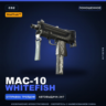 StatTrak™ MAC-10 | Whitefish | Поношенное · Скин Counter-Strike 2