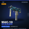 StatTrak™ MAC-10 | Oceanic | Поношенное · Скин Counter-Strike 2