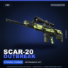 SCAR-20 | Outbreak | Поношенное · Скин Counter-Strike 2