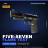 StatTrak™ Five-SeveN | Flame Test | Закалённое в боях · Скин Counter-Strike 2