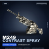 M249 | Contrast Spray | Поношенное · Скин Counter-Strike 2