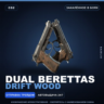 Dual Berettas | Drift Wood | Закалённое в боях · Скин Counter-Strike 2