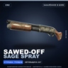 Sawed-Off | Sage Spray | Закалённое в боях · Скин Counter-Strike 2
