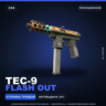 Tec-9 | Flash Out | Поношенное · Скин Counter-Strike 2