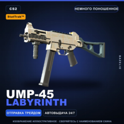 StatTrak™ UMP-45 | Labyrinth | Немного поношенное · Скин Counter-Strike 2