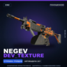 Negev | dev_texture | Поношенное · Скин Counter-Strike 2