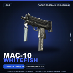 MAC-10 | Whitefish | После полевых испытаний · Скин Counter-Strike 2