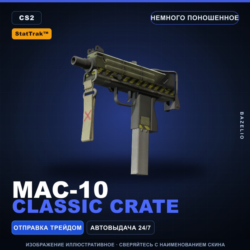 StatTrak™ MAC-10 | Classic Crate | Немного поношенное · Скин Counter-Strike 2