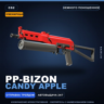 Сувенирный PP-Bizon | Candy Apple | Немного поношенное · Скин Counter-Strike 2