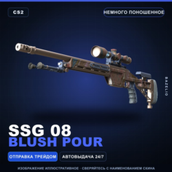 SSG 08 | Blush Pour | Немного поношенное · Скин Counter-Strike 2