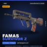 StatTrak™ FAMAS | Survivor Z | Закалённое в боях · Скин Counter-Strike 2