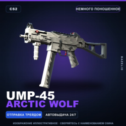 UMP-45 | Arctic Wolf | Немного поношенное · Скин Counter-Strike 2