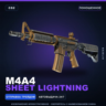 M4A4 | Sheet Lightning | Поношенное · Скин Counter-Strike 2