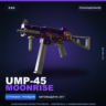 UMP-45 | Moonrise | Поношенное · Скин Counter-Strike 2
