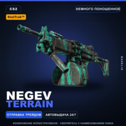 StatTrak™ Negev | Terrain | Немного поношенное · Скин Counter-Strike 2
