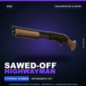 Sawed-Off | Highwayman | Закалённое в боях · Скин Counter-Strike 2