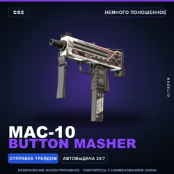 MAC-10 | Button Masher | Немного поношенное · Скин Counter-Strike 2