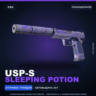 USP-S | Sleeping Potion | Поношенное · Скин Counter-Strike 2