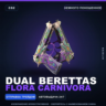 Dual Berettas | Flora Carnivora | Немного поношенное · Скин Counter-Strike 2